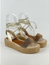 SIMON BRONZ İPLİ HASIR SANDALET